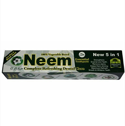 Essential Neem Tooth Paste With Mint & Black Seed-6.5 Oz