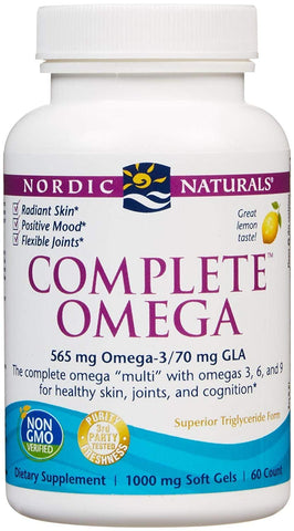 Nordic Naturals Complete Omega 1000 Mg Lemon Flavor-60 Softgels
