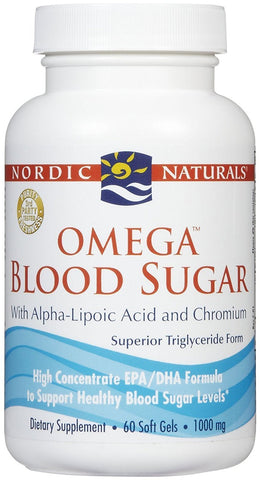 Nordic Naturals Omega Blood Sugar With Alpha Lipoic Acid & Chromium-60 Softgels