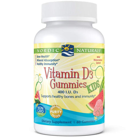 Nordic Naturals Vitamin D3 Gummies Kids 400 IU-60 Gummies
