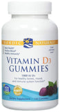 Nordic Naturals Vitamin D3 1000 IU Wild Berry Taste-120 Gummies