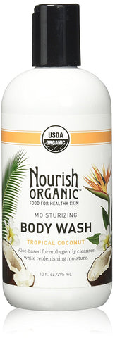 Nourish Organic Body Wash Tropical Coconut-10 Oz
