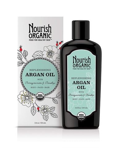 Nourish Organic Replenishing Argan Oil-3.4 Oz