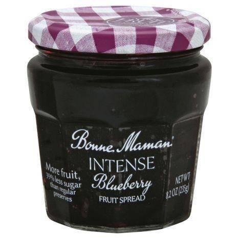 Bonne Maman Fruit Spread, Intense, Blueberry - 8.2 Ounces