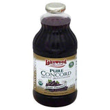 Lakewood Organic 100% Juice, Pure Concord - 32 Ounces