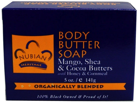 Nubian Heritage Mango Butter Bar Soap With Shea & Cocoa Butters-5 Oz