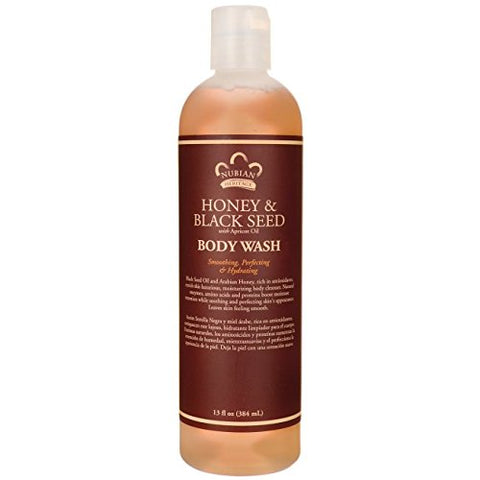 Nubian Heritage Honey & Black Seed Body Wash With Apricot Oil-13 Oz