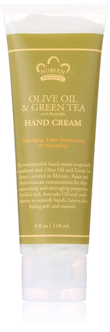 Nubian Heritage Olive & Green Tea With Avocado Hand Cream-4 Oz