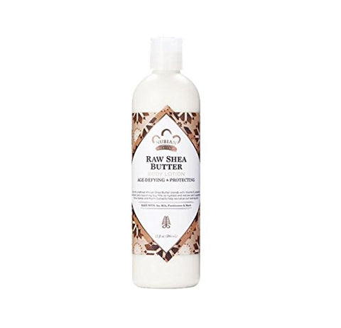 Nubian Heritage Raw Shea Butter Body Lotion With Soy Milk, Frankincense & Myrrh-13 Oz