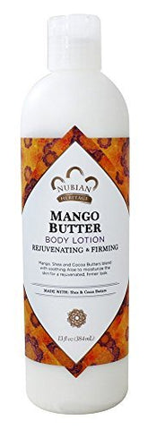 Nubian Heritage Mango Butter Body Lotion With Shea & Cocoa Butters-13 Oz