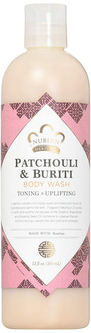 Nubian Heritage Patchouli & Buriti Body Wash With Rosehip Seed Oil-13 Oz