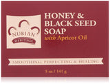 Nubian Heritage Honey & Black Seed Bar Soap With Apricot Oil-5 Oz