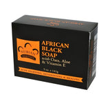 Nubian Heritage African Black Soap Bar Soap With Oats, Aloe & Vitamin E-5 Oz