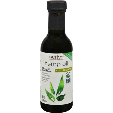 Nutiva Organic Hemp Oil Cold Pressed-8 Oz Note: Need To Be Refrigerated