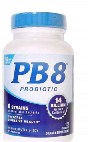 Nutrition Now PB 8 Pro-biotic With Lactobacillus & Bifidobacterium-120 Capsules