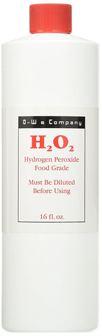 O-W & Company H2O2 Hydrogen Peroxide Food Grade-16 Oz