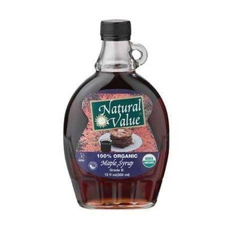 Natural Value Dark Amber Maple Syrup - 12 Fluid Ounces