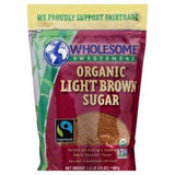 Wholesome Sugar, Organic, Light Brown - 24 Ounces