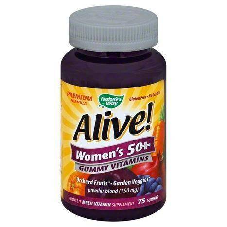 Alive Gummy Vitamins, Women's 50+, Gummies - 75 Count
