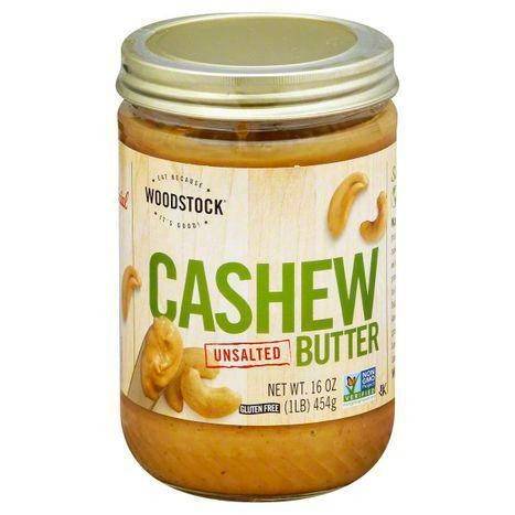 Woodstock Cashew Butter, Unsalted - 16 Ounces