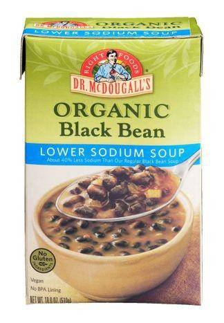 Dr McDougalls Right Foods Soup, Black Bean - 18 Ounces