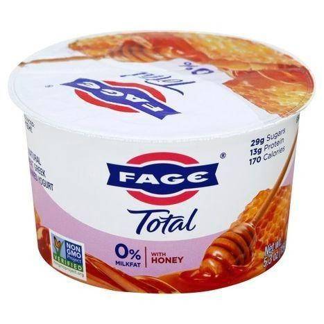Fage Total Yogurt, Greek, Nonfat, Strained, with Honey - 5.3 Ounces