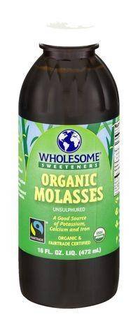 Wholesome Molasses, Organic, Unsulphured - 16 Ounces