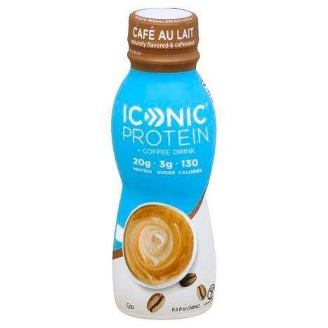 Iconic Protein + Coffee Drink, Cafe Au Lait - 11.5 Ounces