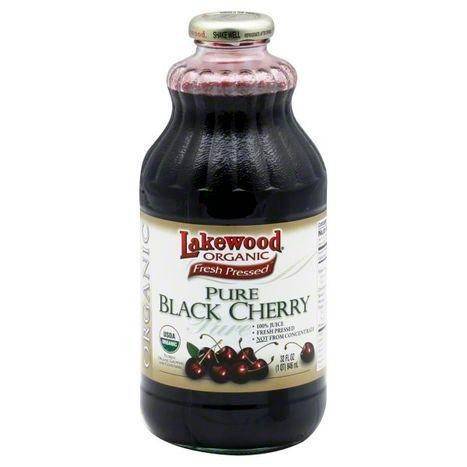 Lakewood Organic Fresh Pressed Juice, Pure Black Cherry - 32 Ounces