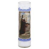 Goya Candle, Saint Clare, White - 1 Each