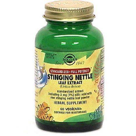 Solgar Stinging Nettle Leaf (Urtica Dioica) Extract, Standardized, Vegicaps - 60 Each