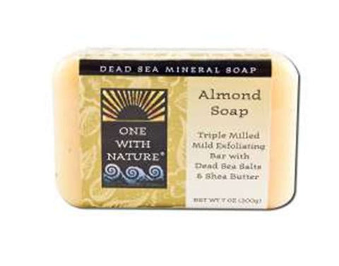 One With Nature Almond Triple Milled Soap Argan Oil & Shea Butter-7 Oz