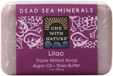 One With Nature Lilac Triple Milled Soap Argan Oil & Shea Butter-7 Oz