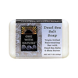 One With Nature Dead Sea Salt Triple Milled Soap Argan Oil & Shea Butter-7  Oz