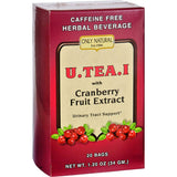 Only Natural U.TEA.I With Cranberry Fruit Urinary Tract Extract 20 Bags-1.20 Oz