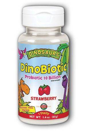 Kal DinoBiotic Probiotic Powder, Strawberry - 1.4 Ounces