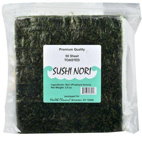 Health Flavors Sushi Nori Toasted - 50 Sheets