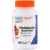 Doctor's Best Melatonin Gummies 5MG, Strawberry Delight - 60 Gummies