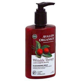 Avalon Organics Cleansing Milk, Wrinkle Therapy with CoQ10 & Rosehip - 8.5 Ounces