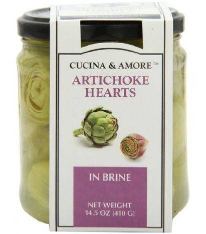 Cucina & Amore Artichoke Hearts In Brine - 14.5 Ounces