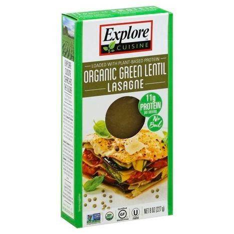 Explore Cuisine Lasagne, Organic, Green Lentil - 8 Ounces