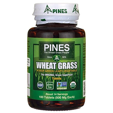 Pines Wheat Grass 500 Mg About 14 Servings-100 Tablets