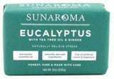 Sunaroma Eucalyptus With Tea Tree + Ginger Soap Bar - 8 Ounces