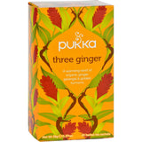 Pukka Three Ginger Tea 20 Herbal Tea Sachets-1.27 Oz