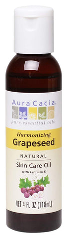 Aura Cacia Harmonizing Grapessed Oil With Vitamim E-4 Oz