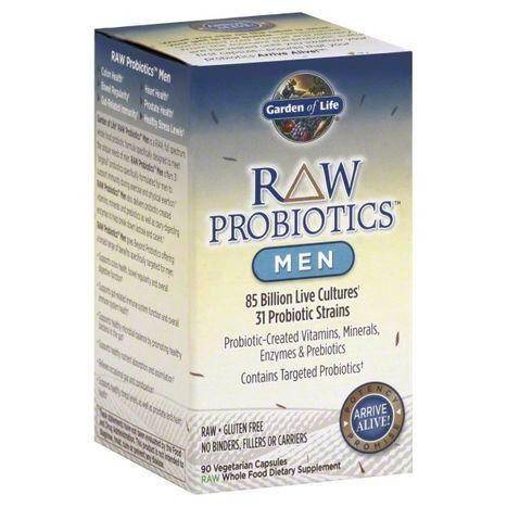 Garden of Life Raw Probiotics, Whole Food, Men - 90 Count