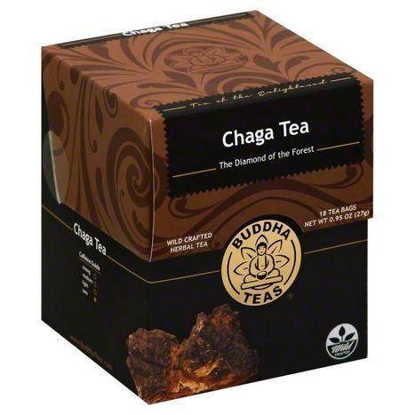 Buddha Teas Herbal Tea, Chaga, Bags - 18 Each