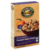 Natures Path Flax Plus Cereal, Organic, Pumpkin Raisin Crunch - 12.3 Ounces