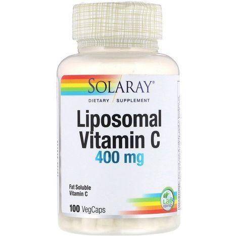 Solaray Liposomal Vitamin C, 400 mg, Vegcaps - 100 Vegcaps