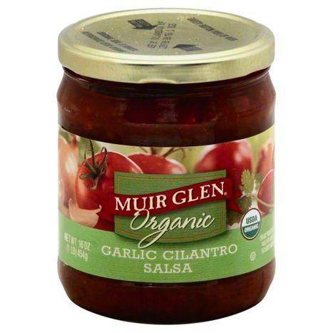 Muir Glen Organic Salsa, Garlic Cilantro - 16 Ounces